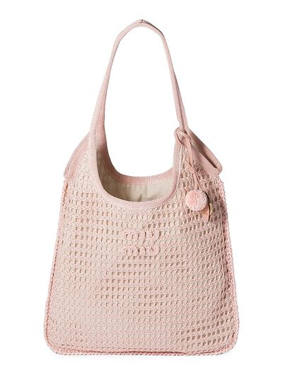 Miu Miu Women's Ivy Raffia Crochet Shoulder Bag
