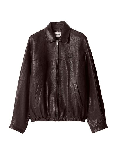 Miu Miu Women's Leather Blouson Jacket