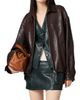 Miu Miu Women's Leather Blouson Jacket - 2
