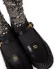 Miu Miu Women's Leather Loafers with Strap - 4