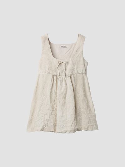 Miu Miu Women's Linen Mini Dress