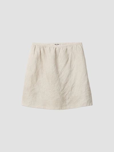 Miu Miu Women's Linen Skirt