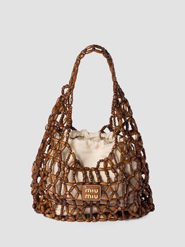 Miu Miu Women's Mesh Hobo Bag