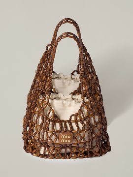 Miu Miu Women's Mesh Top Handle Bag