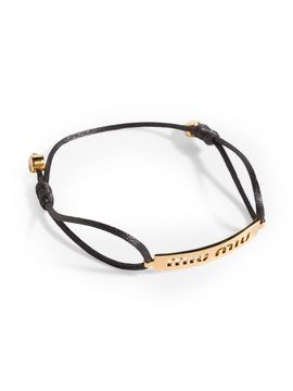 Miu Miu Women's Metal and Cord Bracelet