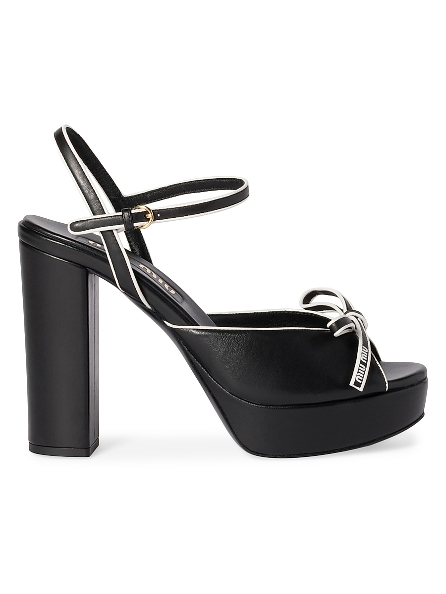 Miu Miu - Women's Nappa Leather Platform Sandals
