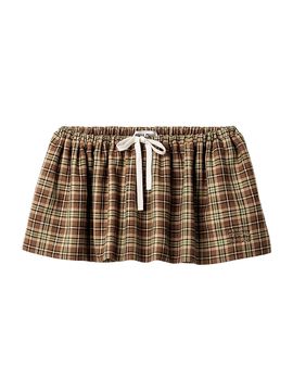 Miu Miu Women's Plaid Mini-Skirt