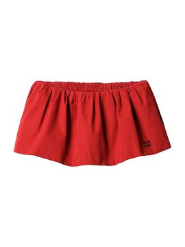 Miu Miu Women's Poplin Mini-Skirt