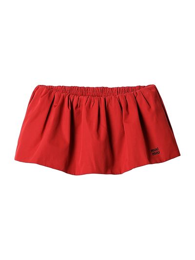 Miu Miu Women's Poplin Mini-Skirt