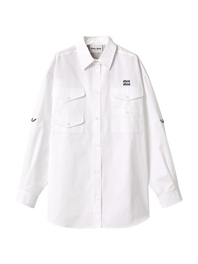 Miu Miu Women's Poplin Shirt-Dress