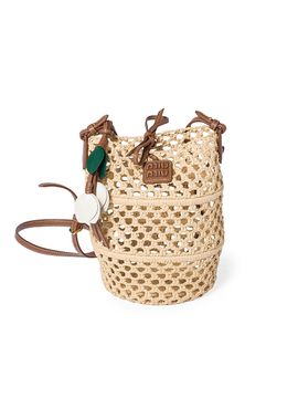 Miu Miu Women's Raffia Crochet Pouch