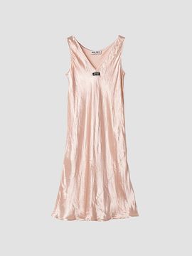 Miu Miu Women's Satin Midi-Dress