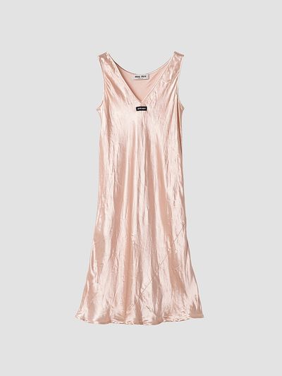 Miu Miu Women's Satin Midi-Dress