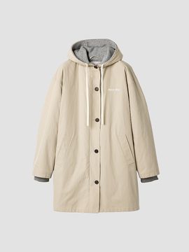 Miu Miu Women's Single-Breasted Panama Cotton and Fleece Caban Jacket