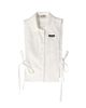 Miu Miu Women's Slubbed Poplin Side-Tie Shirt - 7