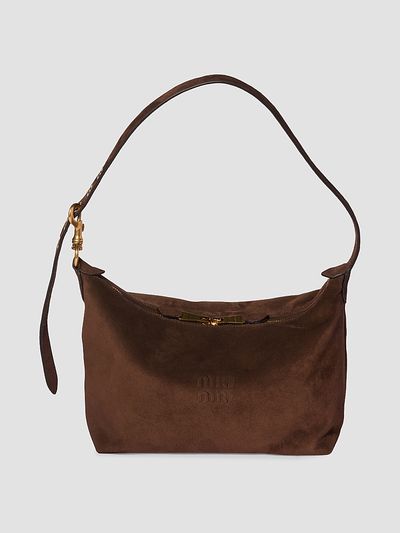 Miu Miu Women's Spirit Suede Shoulder Bag
