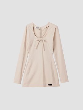 Miu Miu Women's Stretch Poplin Mini Dress
