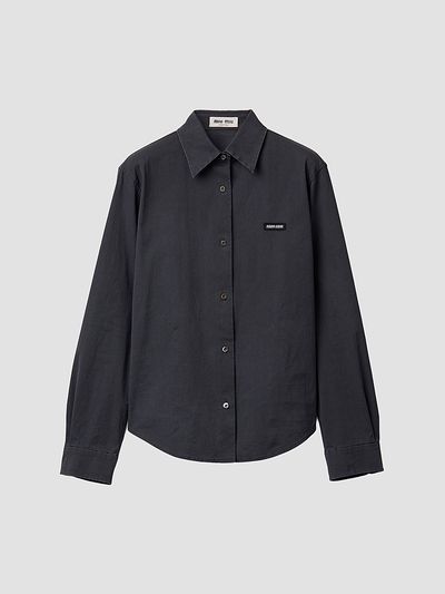 Miu Miu Women's Stretch Poplin Shirt