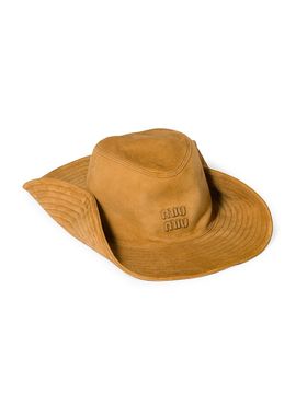 Miu Miu Women's Suede Cowboy Hat