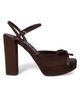 Miu Miu Women's Suede Platform Sandals - 4