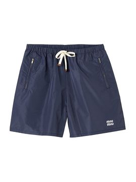 Miu Miu Women's Technical Fabric Bermuda Shorts