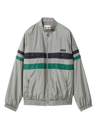 Miu Miu Women's Technical Silk Blouson Jacket