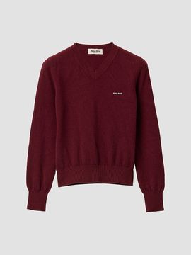 Miu Miu Women's V-Neck Wool Cardigan