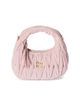 Miu Miu Women's Wander Matelassé Velvet Mini Top Handle Bag - 9