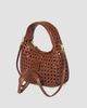 Miu Miu Women's Wander Woven Leather Top Handle Bag - 5