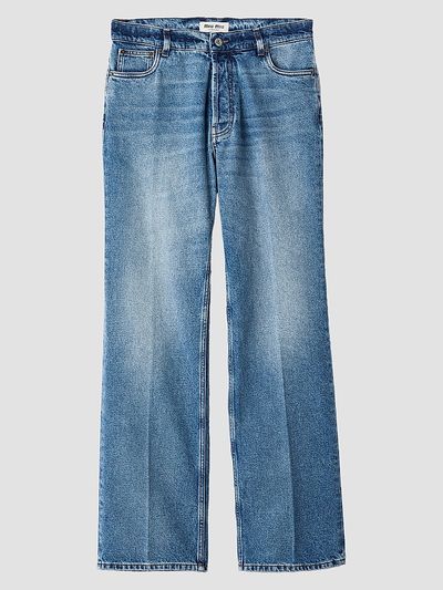 Miu Miu Women's Washed Denim Jeans