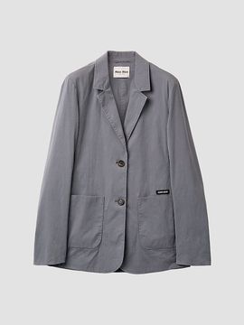 Miu Miu Women's Washed Stretch Poplin Jacket