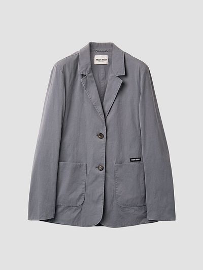 Miu Miu Women's Washed Stretch Poplin Jacket