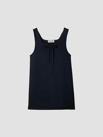 Miu Miu Women's Waxed Double Wool Dress