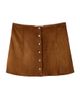Miu Miu Women's Waxed Suede Miniskirt - 1