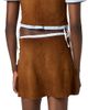 Miu Miu Women's Waxed Suede Miniskirt - 5