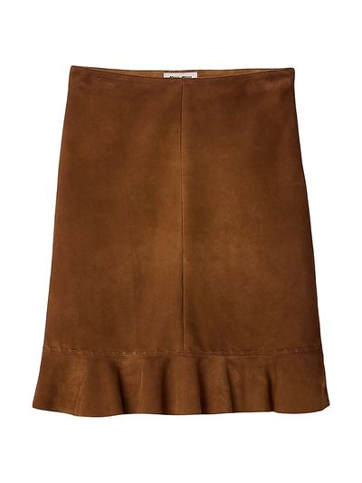 Miu Miu Women's Waxed Suede Skirt