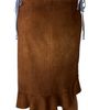 Miu Miu Women's Waxed Suede Skirt - 5