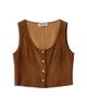 Miu Miu Women's Waxed Suede Top - 1