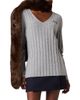 Miu Miu Women's Wool and Cashmere V-Neck Sweater - 2