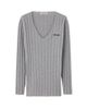 Miu Miu Women's Wool and Cashmere V-Neck Sweater - 6