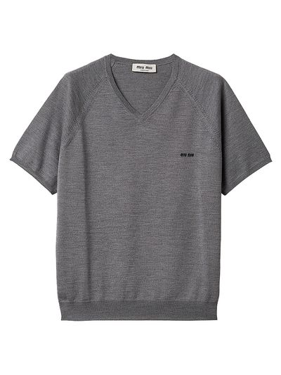 Miu Miu Women's Wool V-Neck Sweater