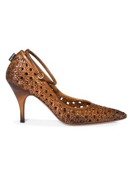 Miu Miu Women's Woven Leather Pumps