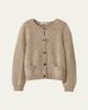Miu Miu Wool Distressed Scoop-Neck Cardigan - 1