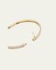 Mizuki 2-Row Pave Diamond Hinged Bracelet in 14K Gold - 4