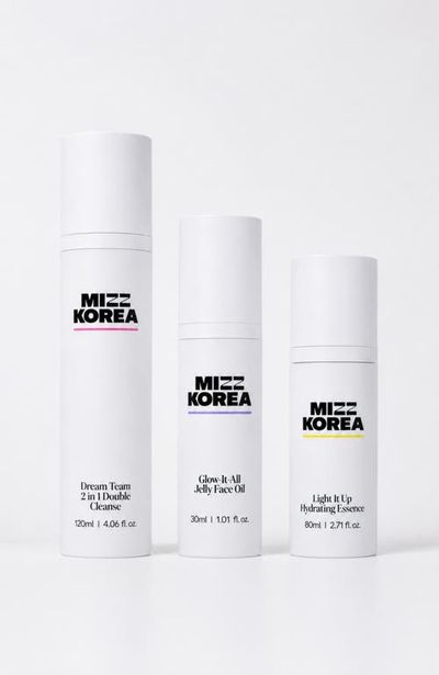 Mizz Korea Mizz Korea K-Beauty Dream Team Cleanser, Jelly Face Oil & Hydrating Essence 3-Piece Set