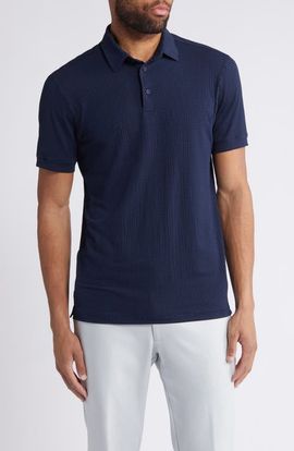 Mizzen+Main Mizzen+Main Copa Trim Fit Stripe Performance Polo