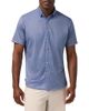 Mizzen+Main Mizzen+Main Halyard Trim Fit Diamond Short Sleeve Performance Button-Up Shirt - 1
