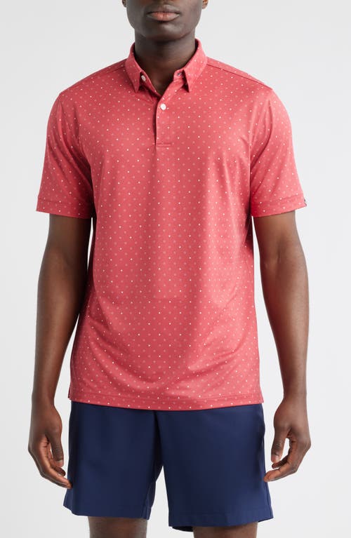 Mizzen+Main Mizzen+Main Halyard Trim Fit Dot Print Polo