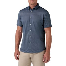 Mizzen+Main Mizzen+Main Halyard Trim Fit Floral Short Sleeve Performance Button-Up Shirt