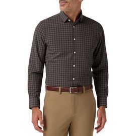Mizzen+Main Mizzen+Main Leeward Plaid Trim Fit Long Sleeve Performance Button Up Shirt